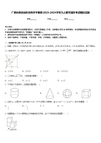 广西壮族自治区百色市平果县2023-2024学年九上数学期末考试模拟试题含答案