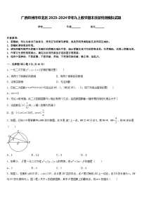 广西钦州市钦北区2023-2024学年九上数学期末质量检测模拟试题含答案