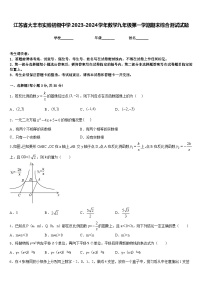 江苏省大丰市实验初级中学2023-2024学年数学九年级第一学期期末综合测试试题含答案