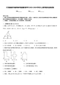 江苏省南京市南师附中集团新城中学2023-2024学年九上数学期末监测试题含答案