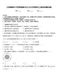 江苏省泰州市三中学教育联盟2023-2024学年数学九上期末统考模拟试题含答案