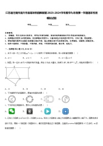 江苏省无锡市宜兴市宜城环科园教联盟2023-2024学年数学九年级第一学期期末检测模拟试题含答案