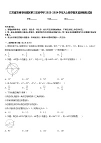 江苏省苏州市相城区第三实验中学2023-2024学年九上数学期末监测模拟试题含答案