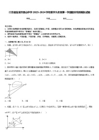 江苏省盐城市景山中学2023-2024学年数学九年级第一学期期末检测模拟试题含答案