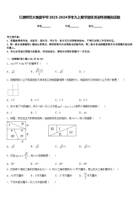 江西师范大附属中学2023-2024学年九上数学期末质量检测模拟试题含答案