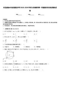 河北省衡水市故城聚龙中学2023-2024学年九年级数学第一学期期末综合测试模拟试题含答案