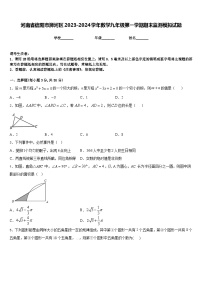 河南省信阳市浉河区2023-2024学年数学九年级第一学期期末监测模拟试题含答案