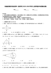 河南省洛阳市洛龙区第一实验学校2023-2024学年九上数学期末考试模拟试题含答案