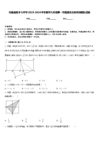 河南省新乡七中学2023-2024学年数学九年级第一学期期末达标检测模拟试题含答案