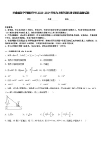 河南省郑中学国际学校2023-2024学年九上数学期末质量跟踪监视试题含答案