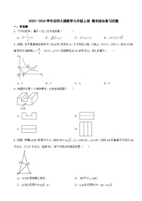 北师大版2023-2024学年数学九年级上册 期末综合复习试题(2)