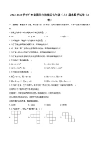 2023-2024学年广东省揭阳市榕城区七年级（上）期末数学试卷（A卷）（含解析）