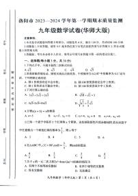 河南省洛阳市2023-2024学年九年级上学期1月期末数学试题