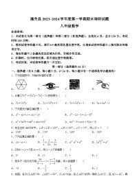 陕西省渭南市潼关县2023-2024学年八年级上学期期末数学试题