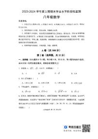 四川省成都市成华区2023-2024学年八年级上学期期末考试数学试题