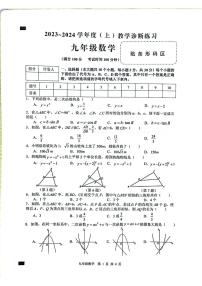 安徽省合肥市肥西县2023-2024学年九年级上学期期末考试数学试题