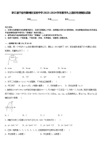 浙江省宁波市鄞州区实验中学2023-2024学年数学九上期末检测模拟试题含答案