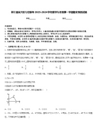 浙江省吴兴区七校联考2023-2024学年数学九年级第一学期期末预测试题含答案