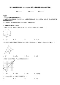 浙江省温州市平阳县2023-2024学年九上数学期末综合测试试题含答案