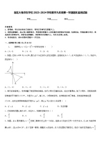 湖北大悟书生学校2023-2024学年数学九年级第一学期期末监测试题含答案