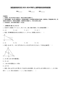 湖北省安陆市五校2023-2024学年九上数学期末达标检测试题含答案