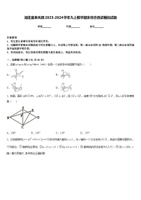 湖北省来凤县2023-2024学年九上数学期末综合测试模拟试题含答案