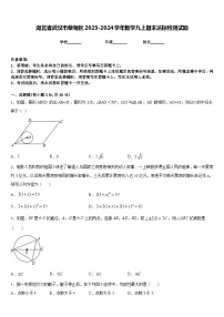 湖北省武汉市蔡甸区2023-2024学年数学九上期末达标检测试题含答案