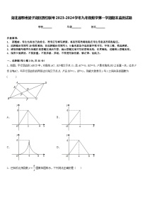 湖北省鄂州梁子湖区四校联考2023-2024学年九年级数学第一学期期末监测试题含答案