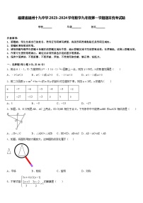 福建省福州十九中学2023-2024学年数学九年级第一学期期末统考试题含答案