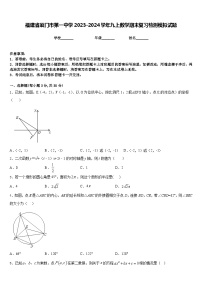 福建省厦门市第一中学2023-2024学年九上数学期末复习检测模拟试题含答案