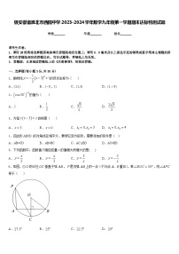 级安徽省淮北市西园中学2023-2024学年数学九年级第一学期期末达标检测试题含答案