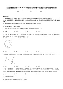 辽宁抚顺新抚区2023-2024学年数学九年级第一学期期末达标检测模拟试题含答案