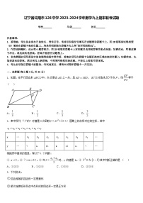 辽宁省沈阳市126中学2023-2024学年数学九上期末联考试题含答案