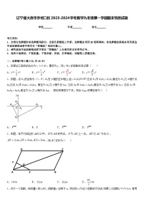 辽宁省大连市沙河口区2023-2024学年数学九年级第一学期期末检测试题含答案