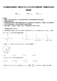 辽宁省锦州市北镇市第一初级中学2023-2024学年九年级数学第一学期期末学业质量监测试题含答案