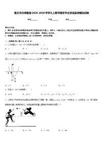 重庆市开州集团2023-2024学年九上数学期末学业质量监测模拟试题含答案