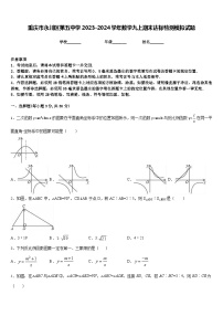 重庆市永川区第五中学2023-2024学年数学九上期末达标检测模拟试题含答案