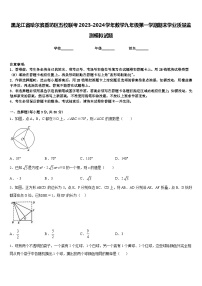 黑龙江省哈尔滨香坊区五校联考2023-2024学年数学九年级第一学期期末学业质量监测模拟试题含答案