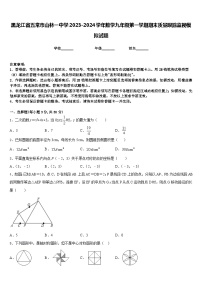 黑龙江省五常市山林一中学2023-2024学年数学九年级第一学期期末质量跟踪监视模拟试题含答案