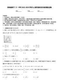 青海省西宁二十一中学2023-2024学年九上数学期末综合测试模拟试题含答案