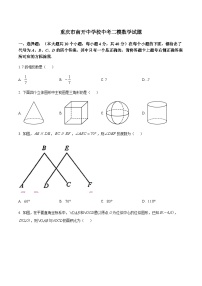 重庆市南开中学校中考二模数学试题