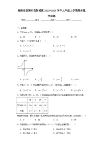 湖南省岳阳市岳阳楼区2023-2024学年九年级上学期期末数学试题(含答案)