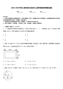 2023-2024学年上海市徐汇区名校九上数学期末联考模拟试题含答案