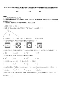 2023-2024学年云南省红河州弥勒市九年级数学第一学期期末学业质量监测模拟试题含答案