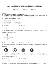 2023-2024学年四川省广元市名校九上数学期末综合测试模拟试题含答案