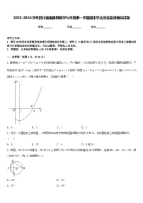 2023-2024学年四川省南部县数学九年级第一学期期末学业质量监测模拟试题含答案