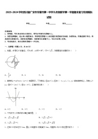 2023-2024学年四川省广安市华蓥市第一中学九年级数学第一学期期末复习检测模拟试题含答案