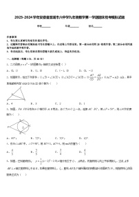 2023-2024学年安徽省宣城市六中学九年级数学第一学期期末统考模拟试题含答案