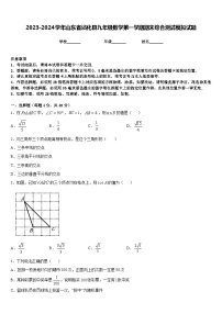 2023-2024学年山东省沾化县九年级数学第一学期期末综合测试模拟试题含答案