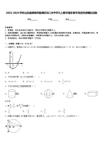 2023-2024学年山东省淄博市临淄区召口乡中学九上数学期末教学质量检测模拟试题含答案